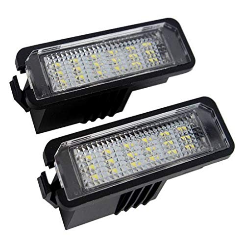MuChangZi 2 Unids 12 V Número de LED Lámparas de Luz de Matrícula para V/W Golf 4 5 6 7 Polo 6R Luces de Placa de Matrícula de Coche Accesorios de Exterior