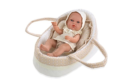 Muñecas Arias- Muñeco-bebé Elegance 33 cm con capazo, Multicolor (50217) Muñecas Arias- Muñeco-bebé Elegance 33 cm con capazo, Multicolor (50217)