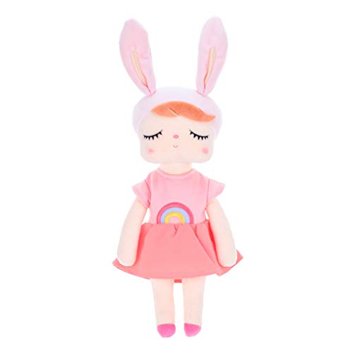 N/A/ Dreameryoly Conejo Duerme, Vintage Angela Peluche Juguete Orejas Rosas, con un vestido de terciopelo suave de cristal para niños N/A/ Dreameryoly Conejo Duerme, Vintage Angela Peluche Juguete Orejas Rosas, con un vestido de terciopelo suave de cristal para niños