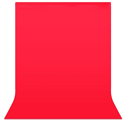 Neewer® 6 x 9 pies/1,8 x 2,8 m Photo Studio 100% Pura Muselina telón de Fondo Fondo Plegable para fotografía, vídeo y televisión (Fondo sólo) – Rojo