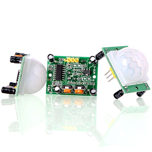 Neuftech 3pcs HC-SR501 PIR Módulo de Sensor de Motion por Infrarrojos Cuerpo Piroelectricidad para Arduino Raspberry Pi Neuftech 3pcs HC-SR501 PIR Módulo de Sensor de Motion por Infrarrojos Cuerpo Piroelectricidad para Arduino Raspberry Pi