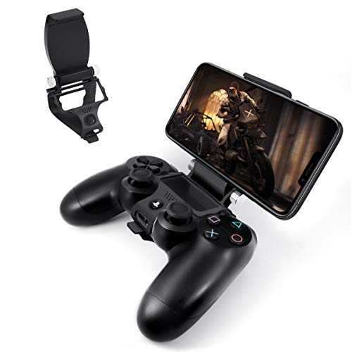 Newseego PS4 Controller Tablet & Phone Mount,Controlador PS4 Plegable Soporte de Fijación Inteligente con Cables OTG para Playstation Dualshock 4,Juego de Soporte de Montaje para PS 4 Slim Pro