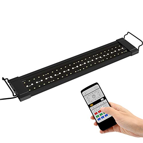 NICREW RGB Plus Luz LED Acuario, Luz Acuario Dulce Agua con Control Remoto, 24/7 Completamente Automatizado LED Acuario, 55-88 cm, 18W NICREW RGB Plus Luz LED Acuario, Luz Acuario Dulce Agua con Control Remoto, 24/7 Completamente Automatizado LED Acuario, 55-88 cm, 18W