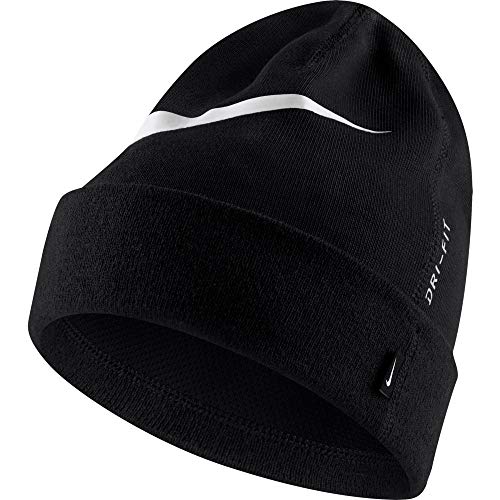 NIKE Team Unisex Beanie Hat, Hombre, Black/White, MISC