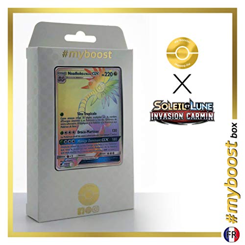 Noadkoko d'Alola-GX 118/111 ARC en Ciel Secrète - #myboost X Soleil & Lune 4 Invasion Carmin - Coffret de 10 Cartes Pokémon Françaises