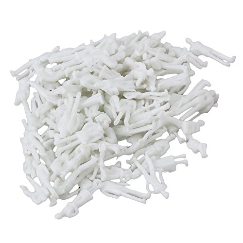 Nuevo White Architectural sin pintar 1: 100 Scale Model Figures Pack de 100 Nuevo White Architectural sin pintar 1: 100 Scale Model Figures Pack de 100