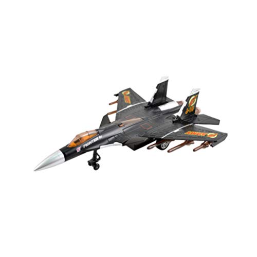NUOBESTY - Juguetes de avión para niños con modelos de avión de plástico ligero de metal, aviones de caza, juguete de avión para niños
