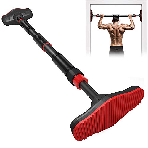 ONETWOFIT Barra para Dominadas, Ajustable a Puertas un Ancho de 70-90 cm, con Alfombra Antideslizante y Cerradura de Seguridad, de Acero Resistente, Peso máximo del Usuario de hasta 440 LB OT160 ONETWOFIT Barra para Dominadas, Ajustable a Puertas un Ancho de 70-90 cm, con Alfombra Antideslizante y Cerradura de Seguridad, de Acero Resistente, Peso máximo del Usuario de hasta 440 LB OT160
