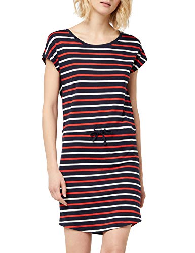 Only Onlmay S/s Dress Noos Vestido, Multicolor (Night Sky Stripes: Multi Flame Scarlet/Cl. Dancer), 38 (Talla del Fabricante: Small) para Mujer