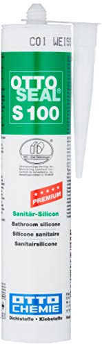 Ottoseal S100 - Silicona sanitaria (300 ml, incluye IVA), color blanco