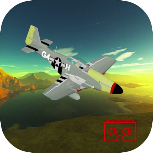 P-51 Mustang Aerial Virtual Reality Simulation Over the Pacific Islands