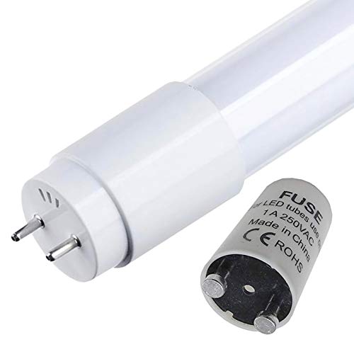 Pack 5x Tubo de LED 150cm, 24w. Color blanco Frio (6500K). Standard T8 G13-2200 lumenes. Cebador LED incluido. A++