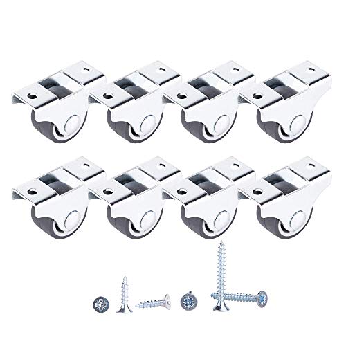(Paquete de 8 psc) Ruedas pequeñas fijas de 25 mm Ruedas resistentes Ruedas no giratorias Ruedas de goma para carrito de mesa de muebles (8) (Paquete de 8 psc) Ruedas pequeñas fijas de 25 mm Ruedas resistentes Ruedas no giratorias Ruedas de goma para carrito de mesa de muebles (8)