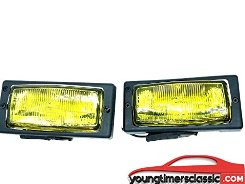 Par de faros antiniebla para Renault 5 Gt Turbo amarillo Cibie fase 1