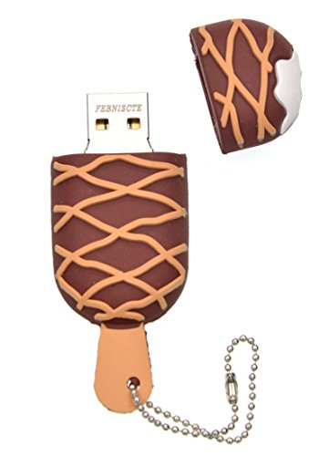 Pen Drive 32GB USB 2.0 Almacenamiento de Datos Pendrive 32 GB - Divertida USB Stick Graciosa Chocolate Hielo Memoria USB - Flash Drive para La Familia Infantil Amigos para Música/Fotos by FEBNISCTE