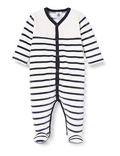 Petit Bateau 5549201 Pijama, Multicolor (Marshmallow/Smoking Bek), 6-9 Meses (Talla del Fabricante: 9 Meses) para Bebés