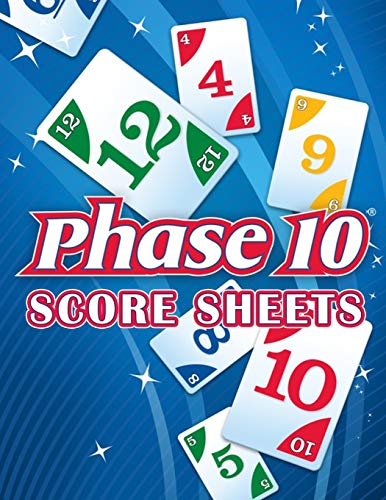 Phase 10 Score Sheets: Phase 10 Dice Game, Phase 10 Score Pad, Phase Ten Dice Game, Phase Ten Game Record Keeper Book