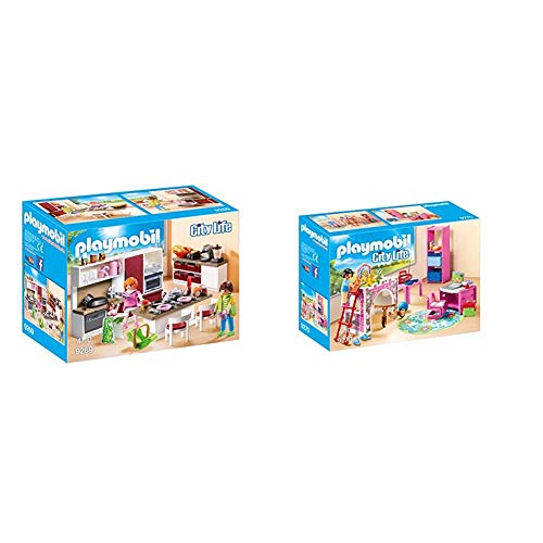 PLAYMOBIL City Life Cocina, a Partir de 4 Años (9269) + City Life Habitación Infantil, a Partir de 4 Años (9270) PLAYMOBIL City Life Cocina, a Partir de 4 Años (9269) + City Life Habitación Infantil, a Partir de 4 Años (9270)