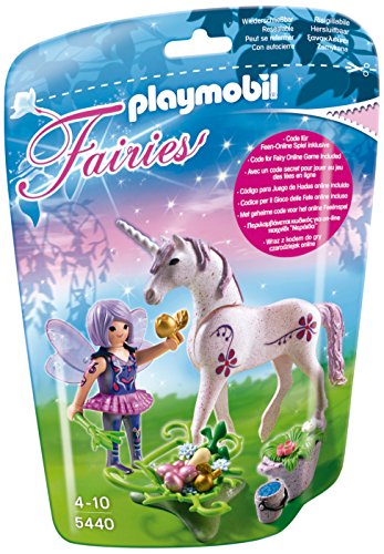 PLAYMOBIL Hadas - Alimentos con Unicornio, Juguete Educativo, 8 x 17 x 24 cm, (5440)