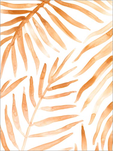 Posterlounge Cuadro de PVC 30 x 40 cm: Rattan Leaves de Victoria Borges/World Art Group