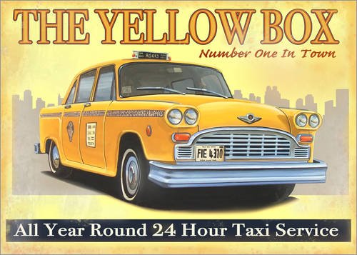 Posterlounge Cuadro de PVC 40 x 30 cm: Taxi Box de Georg Huber