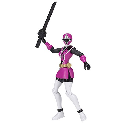 Power Rangers Ninja Steel - Figura acción Ninja Steel Ranger Rosa (Bandai 43704)