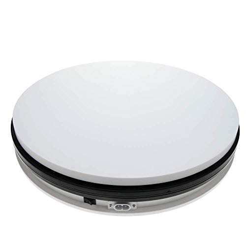 PrimeMatik - Base giratoria eléctrica de 35 cm. Plataforma Rotatoria de Color Blanco PrimeMatik - Base giratoria eléctrica de 35 cm. Plataforma Rotatoria de Color Blanco