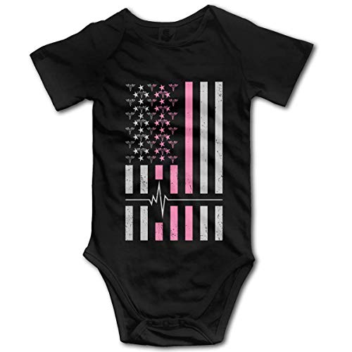 Promini Enterizo de manga corta de algodón con la bandera de Estados Unidos para bebés de 0 a 3 meses, ZI4012 Promini Enterizo de manga corta de algodón con la bandera de Estados Unidos para bebés de 0 a 3 meses, ZI4012