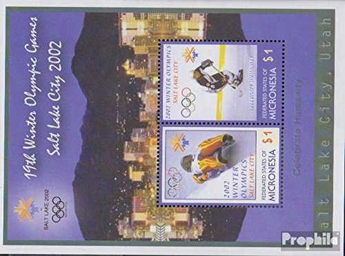 Prophila Collection Mikronesien Michel.-No..: Bloque 103 (Completa.edición.) 2002 olímpicos Juegos de Invierno (Sellos para los coleccionistas) Deportes de Invierno