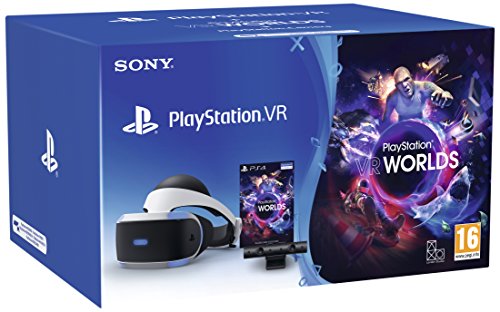 PS VR V2 + Camera + VR Worlds (Voucher) - PlayStation 4 [Bundle] [Importación italiana]
