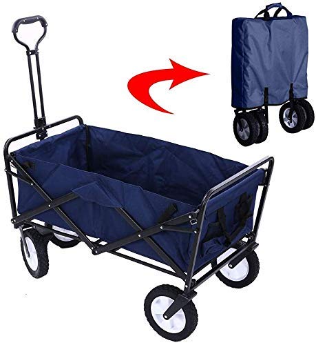QIDOFAN carretilla Multifunción portátil de mano Camiones, carro de jardín plegable carro plegable for trabajo pesado al aire libre Carrito de servicio Carro de transporte de carga 80Kg Max, for exter QIDOFAN carretilla Multifunción portátil de mano Camiones, carro de jardín plegable carro plegable for trabajo pesado al aire libre Carrito de servicio Carro de transporte de carga 80Kg Max, for exter
