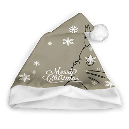 Qidsuf Totoro (148) Sombrero de Papá Noel Sombreros de Navidad Gorras Año Nuevo Parte Festiva Festiva