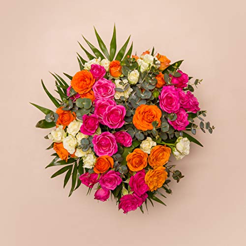 Ramos de flores naturales a domicilio variado Nueva York - Flores frescas - Envío a domicilio 24h GRATIS - Tarjeta dedicatoria incluida - Caja especial para ramos de flores naturales.