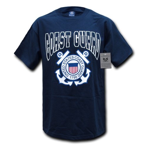Rapiddominance Guardacostas – Camiseta con Militar, Hombre, Azul Marino