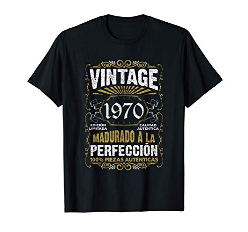 Regalo de 51 cumpleaños Vintage 1970 51 años Hombre Mujer Camiseta Regalo de 51 cumpleaños Vintage 1970 51 años Hombre Mujer Camiseta