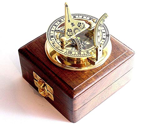 Reloj de Sol de Bolsillo de latón épico Medieval - Oeste de Londres