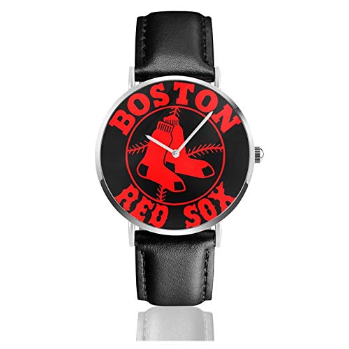 Relojes Anolog Negocio Cuarzo Cuero de PU Amable Relojes de Pulsera Wrist Watches Bo-Ston Re-D S-Buey