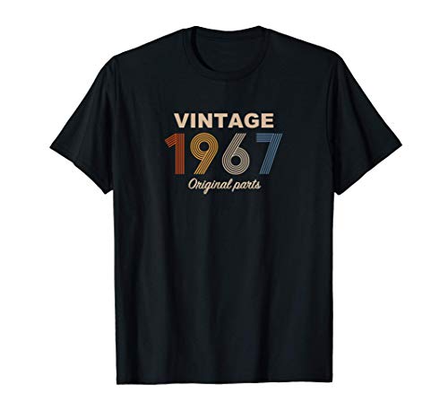 Retro 54 Años Nacido en 1967 Original Parts 54 Cumpleaños Camiseta