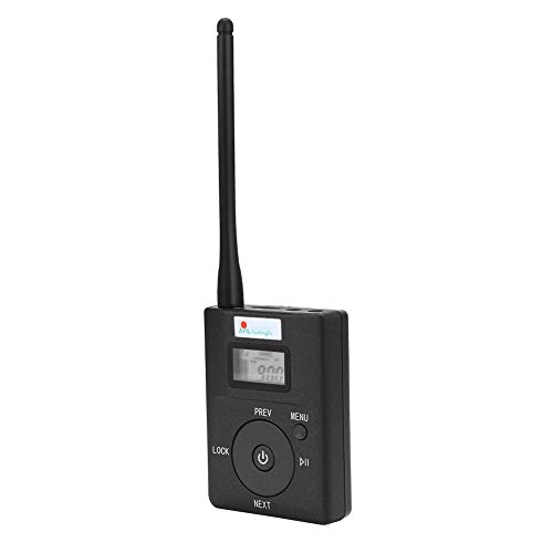 Richer-R Transmisor FM Portátil,transmisor de Audio 3.5mm inalámbrico,Transmitter de Mano,Reproductor de MP3 Apoyo Tarjeta TF para Teléfono Inteligente/Computadora/Audio Inalámbrico Doméstico