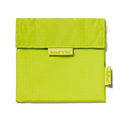 Roll'eat - Snack'n'Go Active | Bolsa Merienda Porta Sandwich Reutilizable y Ecológico sin BPA, Lima Roll'eat - Snack'n'Go Active | Bolsa Merienda Porta Sandwich Reutilizable y Ecológico sin BPA, Lima