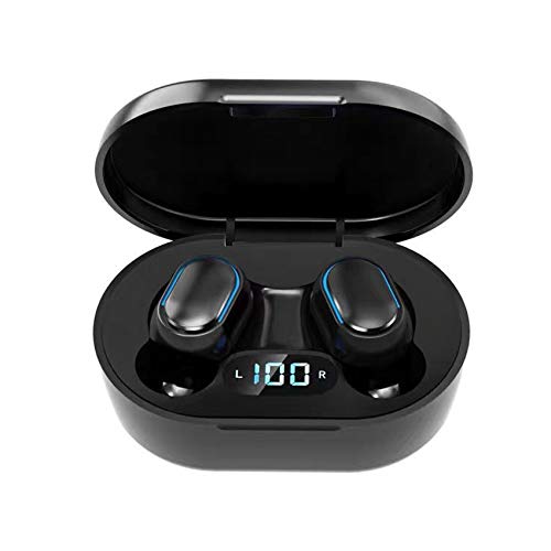 Rpanle Auriculares Bluetooth, Auriculares Inalámbricos Bluetooth 5.0 en la Oreja con 300mAh Caja de Carga, Micrófono Incorporado, Control Táctil, para Correr Deporte