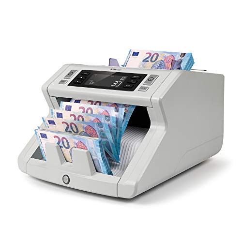 Safescan 2210 - Contadora automática de billetes clasificados. Detección UV y tamaño