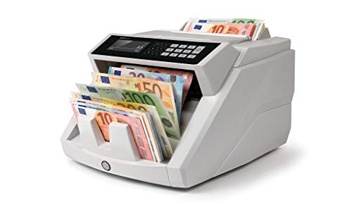 Safescan 2465-S - Contadora totalizadora de billetes, Cuenta billetes de euro mezclados, Detección 7 puntos, Certificada 100%