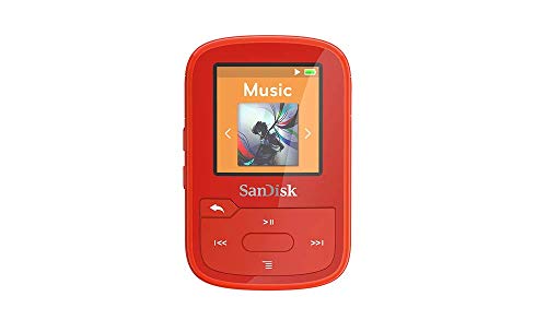 SanDisk Clip Clip Sport Plus - Reproductor MP3 , 16GB, Rojo