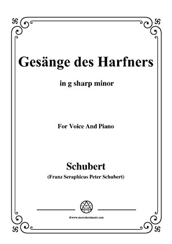 Schubert-An die Türen will ich schleichen Op.12 No.3 in g sharp minor,for Voice and Piano (French Edition)