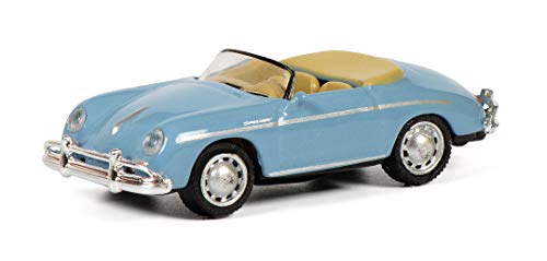 Schuco 452649800 Porsche 356 A Speedster, Escala 1:87, Azul con Interior beigem