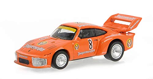 Schuco 452650100 Porsche 935 Jägermeister #8 - Modelo de Coche (Escala 1:87), Color Rojo