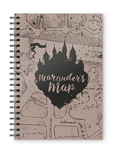 SD toys Cuaderno A5 Mapa del Merodeador Harry Potter, Adultos Unisex, Multicolor, 15x21