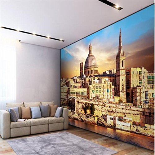 ShAH Papel Tapiz 3D Personalizadas Unión Castillo-Iglesia Paisaje 3D Tv Sofá Antecedentes Salón Decoración De Pared Papel Pintado Wallpaper Fresco Mural 350cmX250cm ShAH Papel Tapiz 3D Personalizadas Unión Castillo-Iglesia Paisaje 3D Tv Sofá Antecedentes Salón Decoración De Pared Papel Pintado Wallpaper Fresco Mural 350cmX250cm