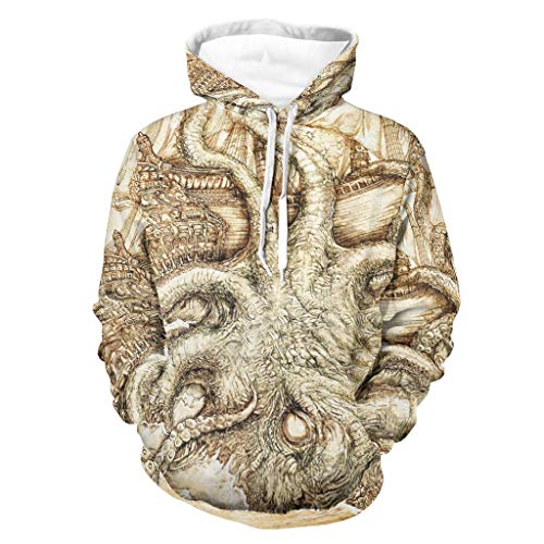 Shinelly Sudadera con capucha para hombre, estilo vintage, con diseño de barco y texto en alemán blanco XXXXXL Shinelly Sudadera con capucha para hombre, estilo vintage, con diseño de barco y texto en alemán blanco XXXXXL